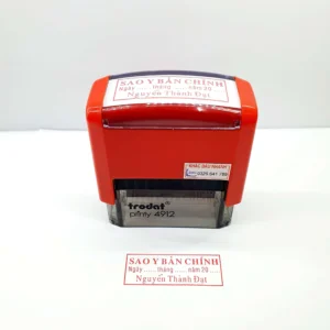 Khắc con dấu sao y bản chính